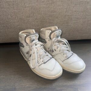 ALD x NB 650 White and Gray High-Top Sneakers